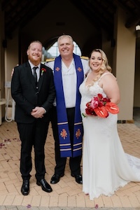 Wedding ceremony by Dr. Gerrit Rademeyer in Blue Downs